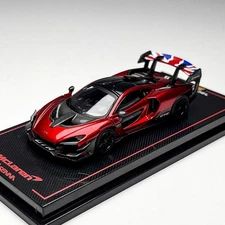 CM 1/64 Scale McLaren Senna GTR Red Diecast Model Toy Collection Gift