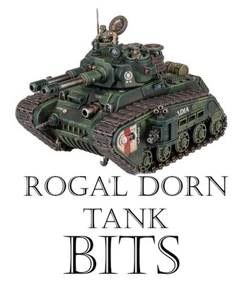Warhammer 40k Astra Militarum Rogal Dorn Tank Bits, Games Workshop, Imperial