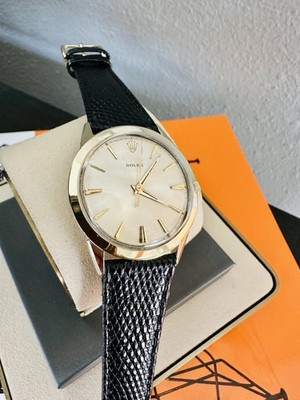 時計 ROLEX Rolex Men's Two-Tone Genuine 4link Vintage Mens Rolex 7002 Watch 14k GF Cal 1530 MINT & SERVICED