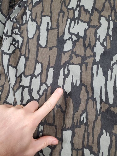 VTG Carhartt CU359 Mens Large Treebark Camo Jacket Canvas 80s Hunting Union Made - Picture 8 of 16