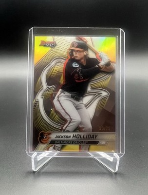 2025 Bowman’s Best Jackson Holliday Yellow Refractor /75