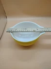 Vintage PYREX #441 Yellow Gold Cinderella mixing bowl 1 1/2 Pint Made in USA
