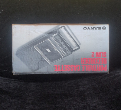 SANYO Cassette Player & Recorder Sanyo Slim 2 Portable Cassette Tape Never Used