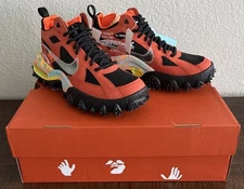 NIKE Off-White Air Terra Forma Mantra Orange/Clear/Black - Mn's 7.5/Wn's 9 NEW