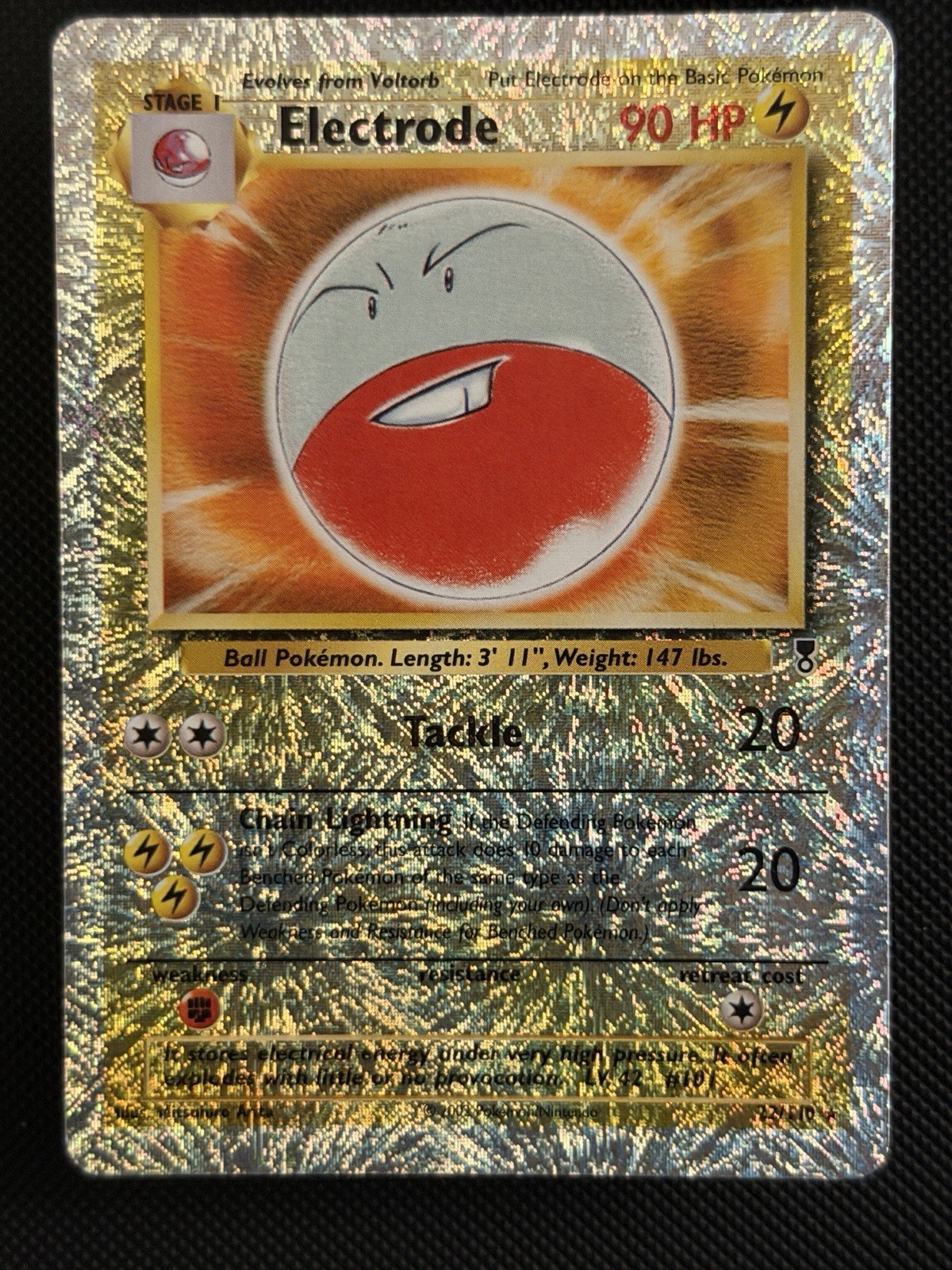 Pokémon Electrode Legendary Collection Rev Holo 37/110 2002 English GRADEABLE