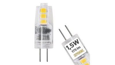 Żarówka LED G4 1,5W, 175lm, 2700K, 12V DC, MULTI HOROZ HOROZ ELECTRIC