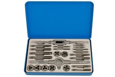 GUNSON 77123 Whitworth Tap And Die Set 23 Pieces Wrench Adjustable Tap Holder