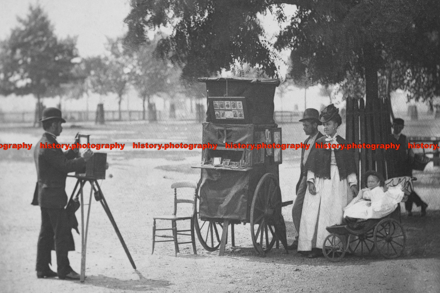 F002642 Photography on Clapham Common London Victorian