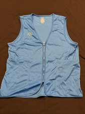 Walmart Employee Vest Womens M Blue Full Zip Associate Uniform A30