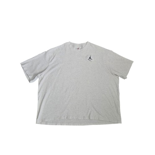 Nike Jordan Flight Essentials Oversized Tee Off White/Gray Sz 2XL Sporty