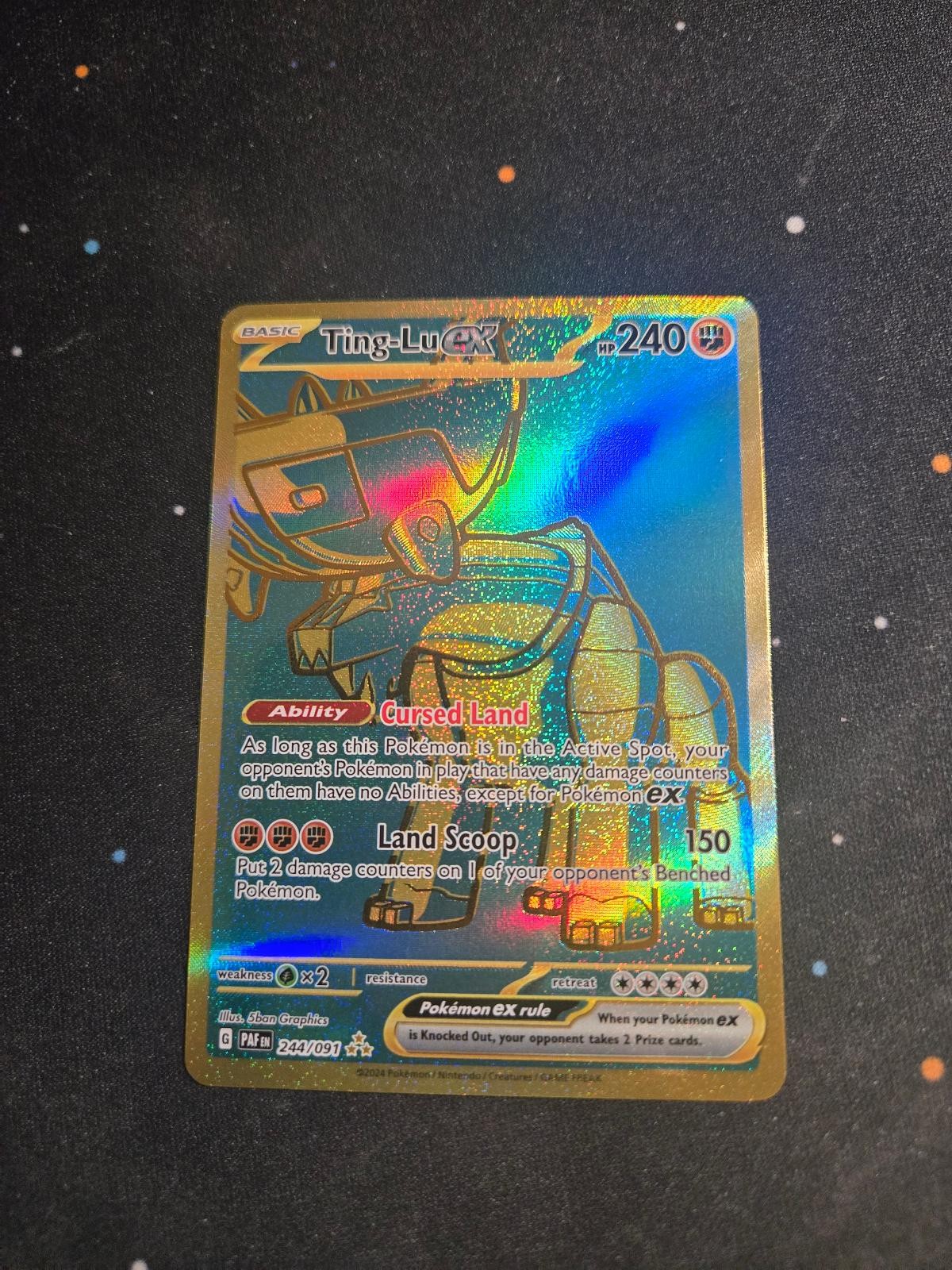 Ting-Lu ex 244/091 Hyper Rare Paldean Fates Pokemon NM