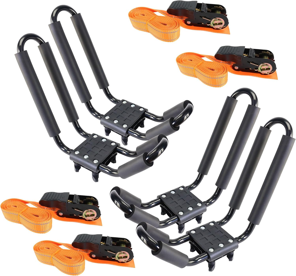 2 Pairs Heavy Duty Kayak Roof Rack,J-Bar Carrier Holder,Set of 4 | eBay