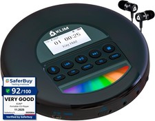 KLIM Nomad - New - Portable CD Player Walkman with Long-Lasting Battery Gold