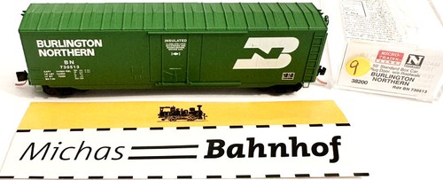 Micro Trains Line 38200 50’ Box Car Plug Door BURLINGTON NORTHERN N 1:160 ¥9 å | Zustand: Gebraucht