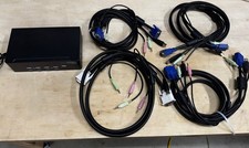 StarTech 4-port dual display KVM with usb and audio, includes cables SV431DDVDUA