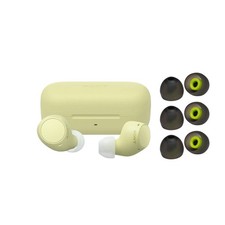 Sony WF C510 Lightweight Truly Wireless Yellow Earbuds Bundle