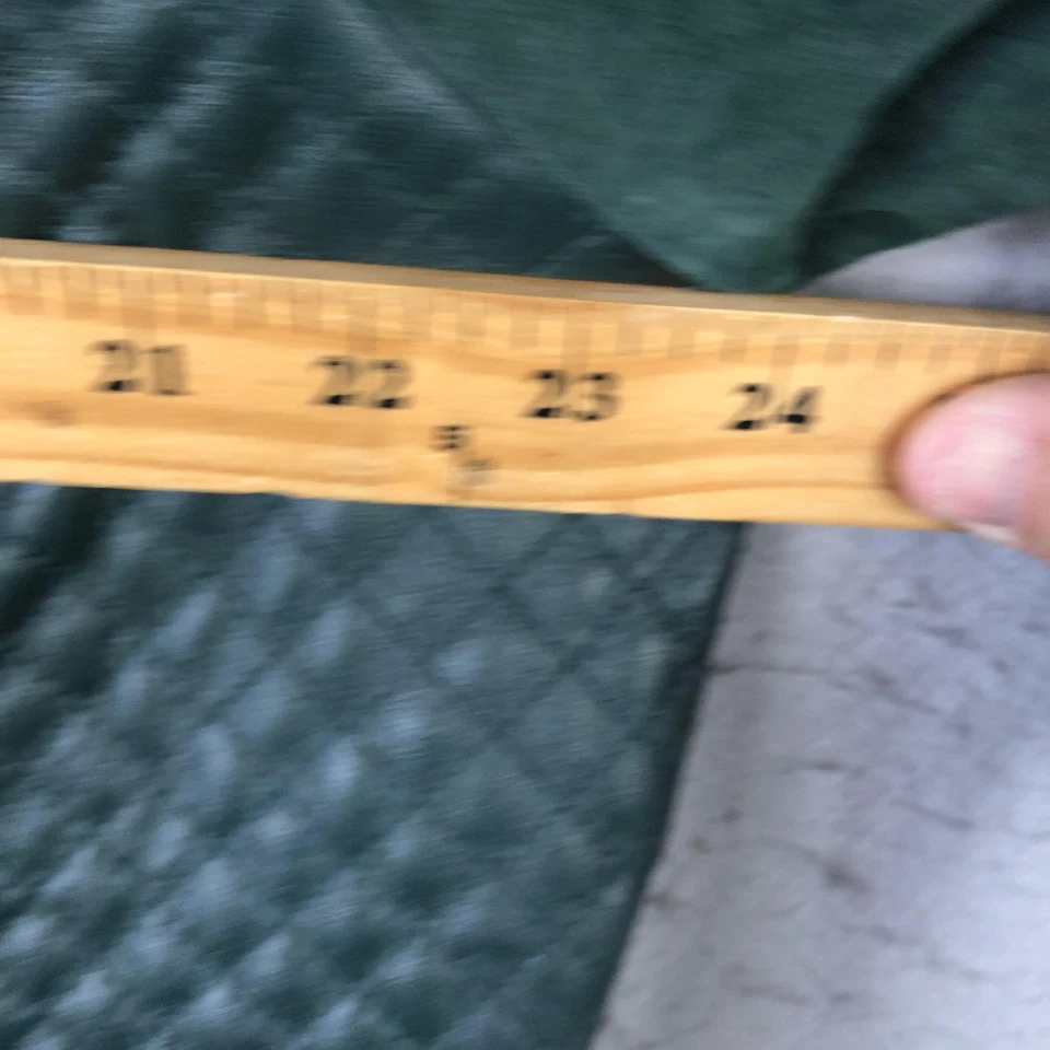 Chaqueta de cuero Isaac Mizrahi Live para mujer 22W verde gamuza acolchada sin cuello Foto 3 de 4