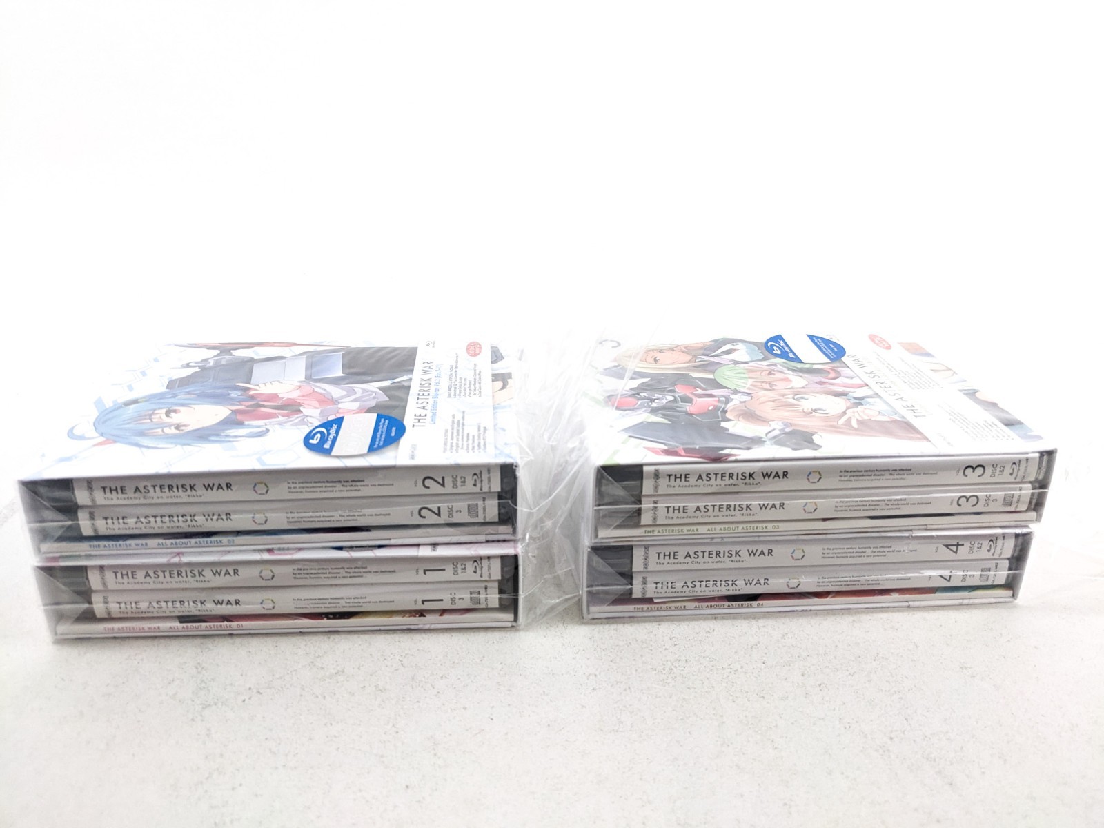 The Asterisk War Volume 1-4 Limited Edition (Blu-ray, Aniplex of America)