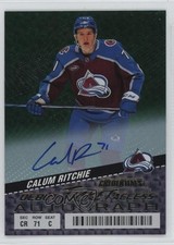 2024 Upper Deck Credentials Debut Ticket Access Green /25 Calum Ritchie Auto en5