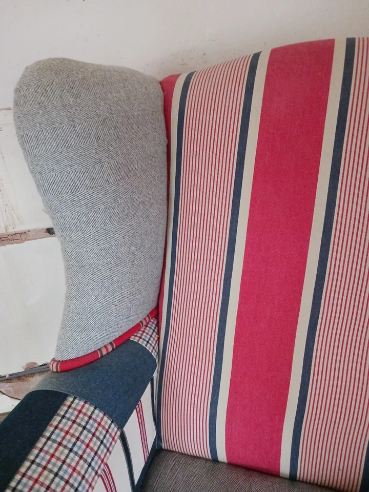 Laura Ashley Wing Back Chair.  Denbeig - Image 2 of 4