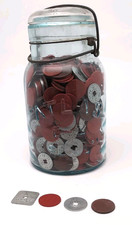 LARGE LOT OF 700+ Vintage TAX TOKENS Colorado Missouri in Mason Jar COOL