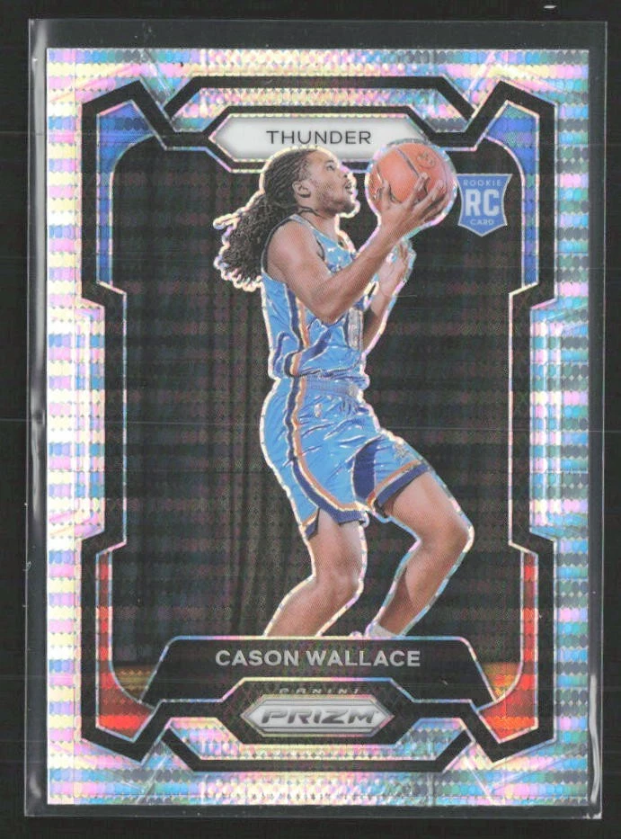 2023-24 Panini Prizm #139 Cason Wallace Prizms Pulsar RC Thunder