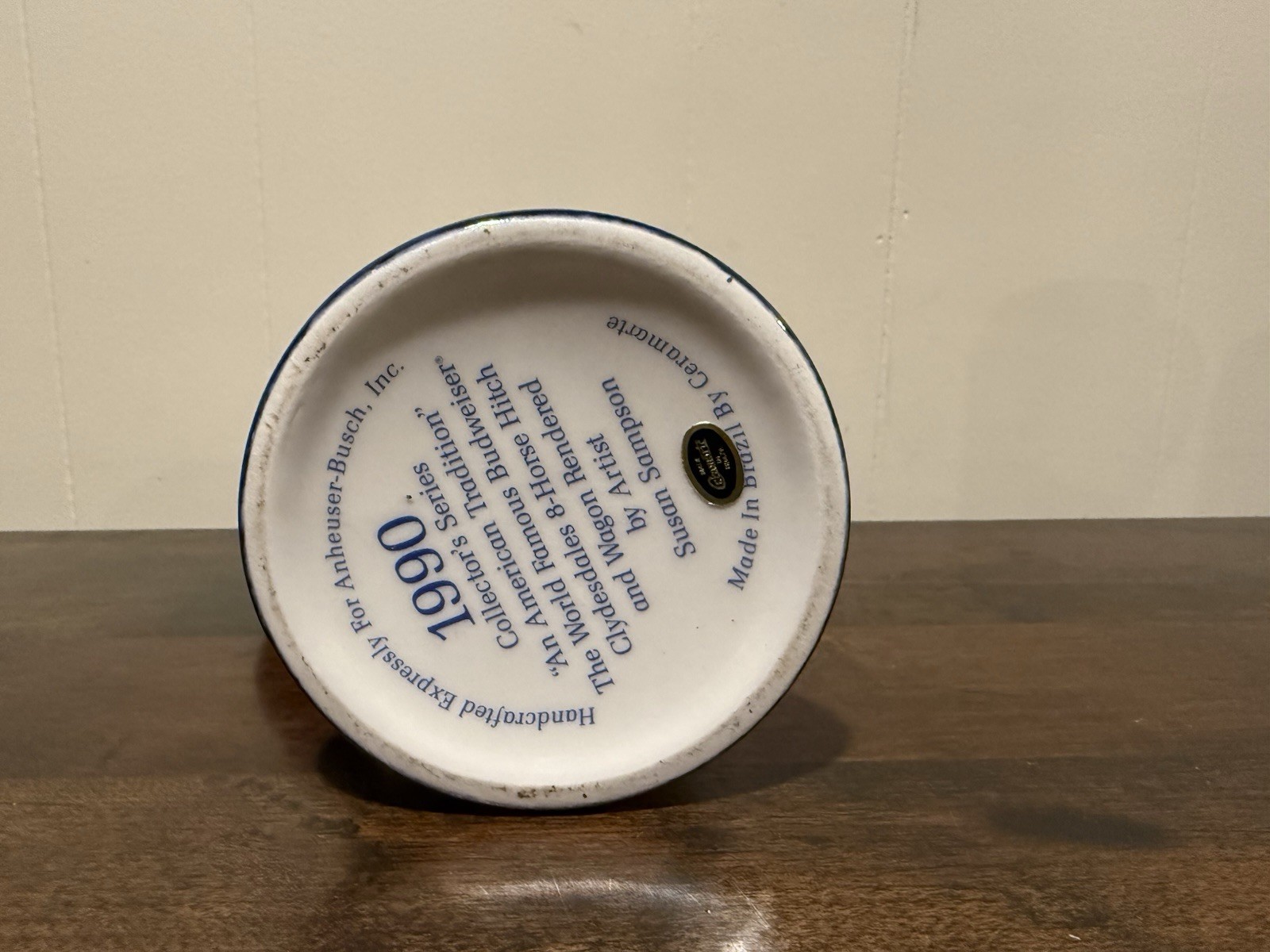 Lot of 3 Vintage Budweiser Holiday Christmas Beer Steins 1990-192 Clydesdales