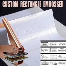 Embosser Stamp Custom Text Address Library Book Seal Wedding