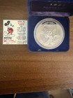 1987 Disney Rarities Mint “Mickey’s Magic” 5 oz .999 Silver Coin Serial No. 1942 — photo 3