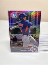 MARK ZAGUNIS 2017 Bowman Chrome Baseball Card #BCP223 Purple Refractor /250