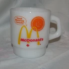 Vintage Advertising McDonald's Good Morning Canada Milk Glass Mug