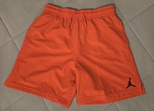 Jordan Boys Althletic Shorts Sz Youth M 10-12 Bright Crimson Drawstring Nwt