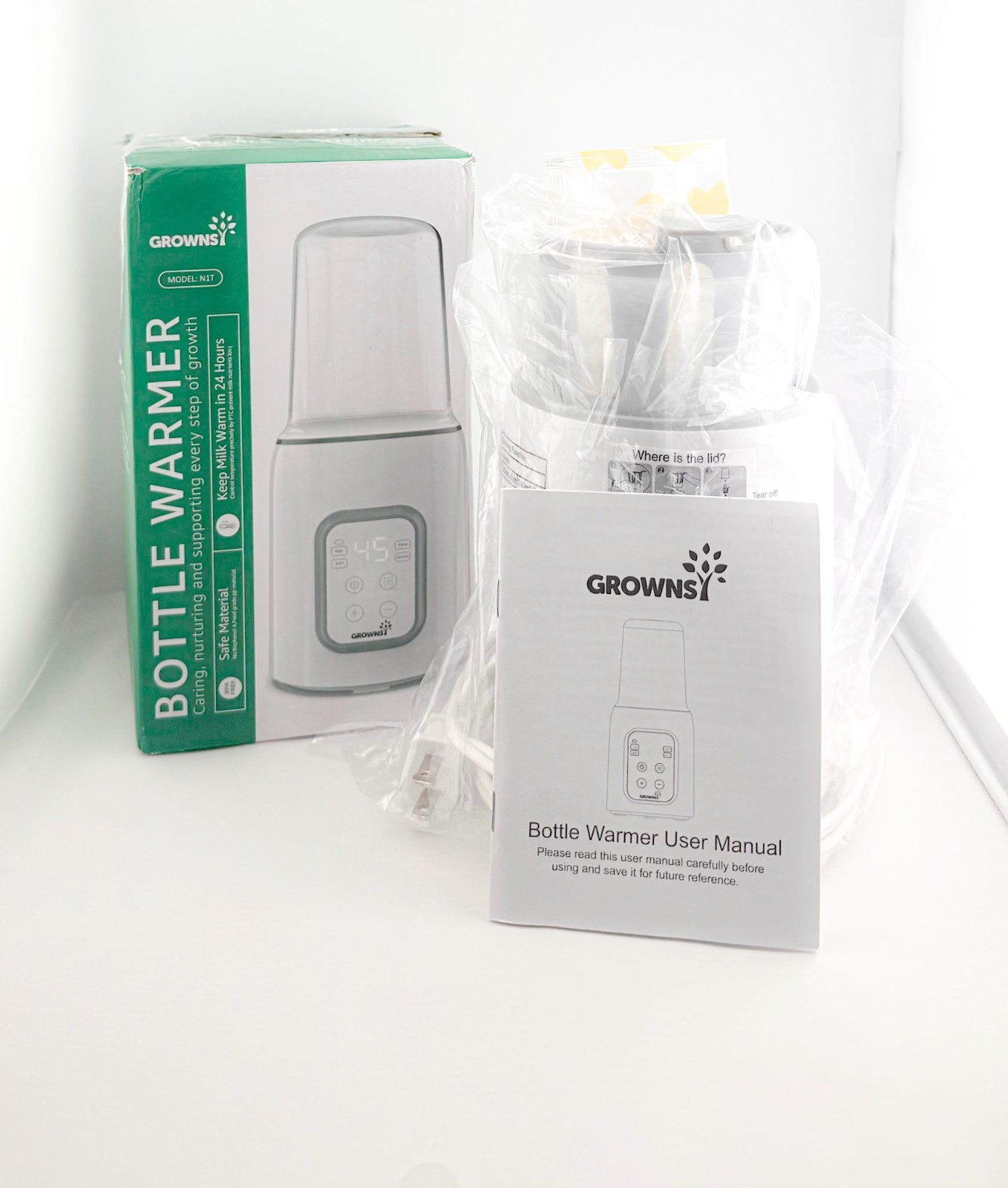 GROWNSY Baby Bottle Warmer Fast Sterilizer Keep Warm