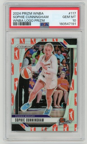 Sophie Cunningham 2024 WNBA Panini Prizm LOGO Prizm PSA 10 GEM MINT FEVER