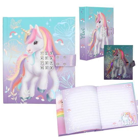 Journal intime licorne Ylvi pour protéger ses secrets avec code et musique