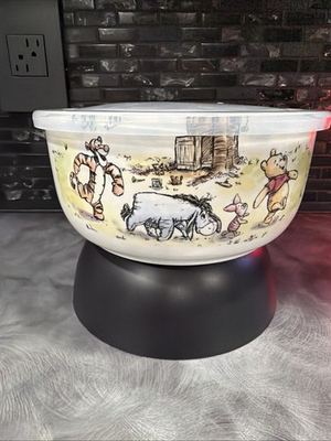 #ad #ad Disney Winnie The Pooh amp; Friends Big Pressure Lid Food Container Bowl 7inch $24.99