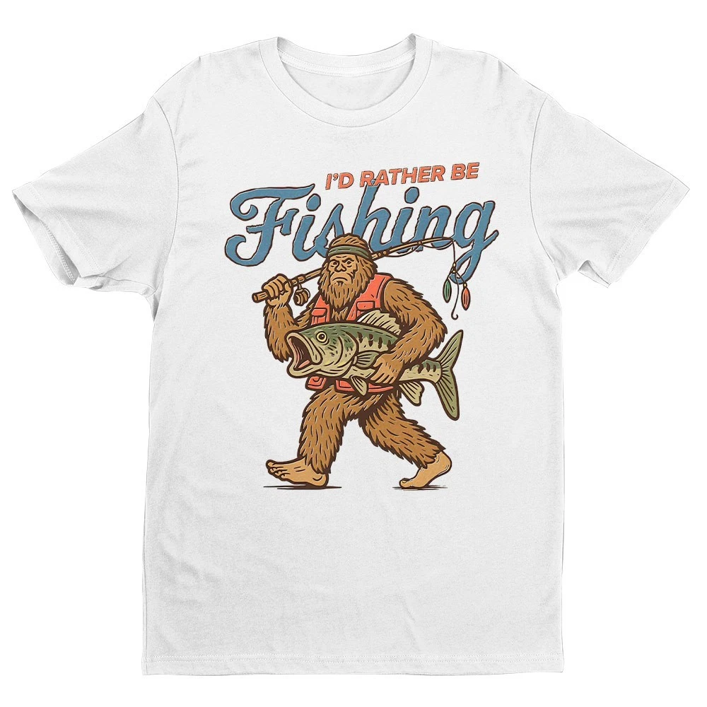 Funny Sasquatc I'd Rather Be Hunting Unisex T-shirt | Father's Day Hunting Gifts