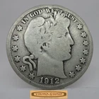 1912-D Barber Silver Half Dollar - #C55304NQ