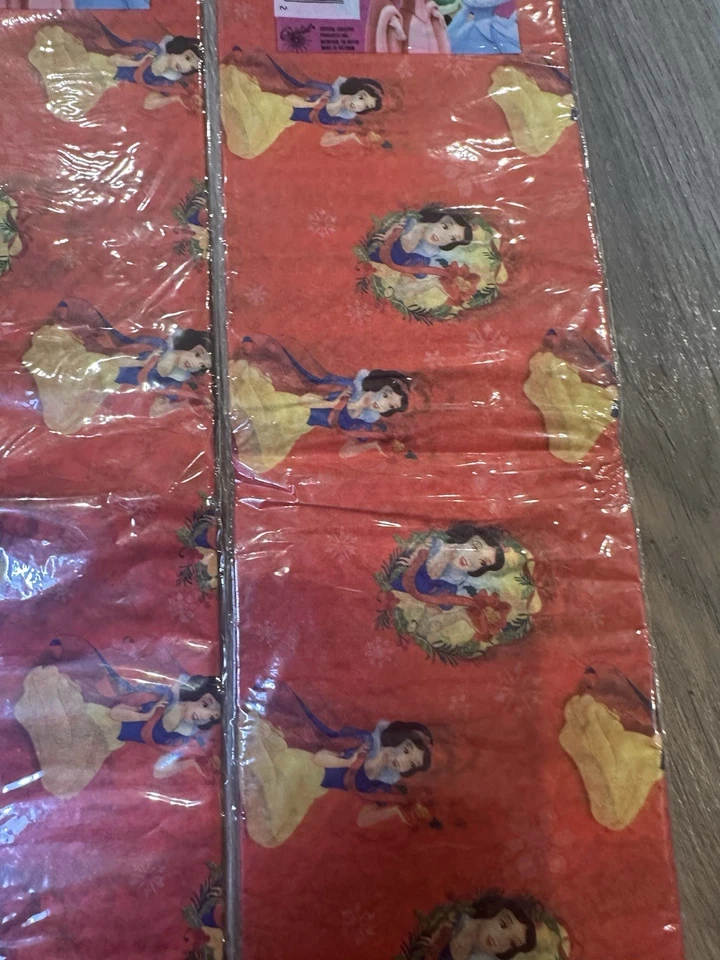 Tissue Gift Wrap Paper Disney Snow White 3 Pack With 8 Sheets Each - Image 2 of 3