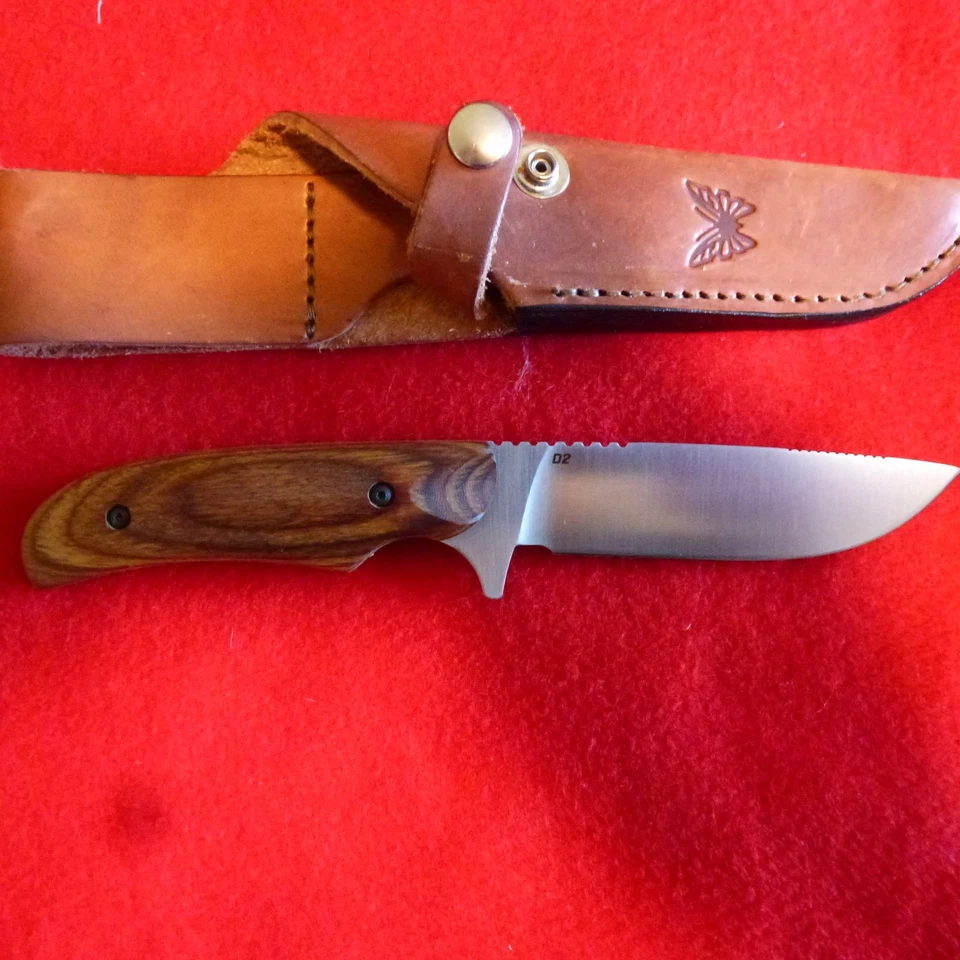 Cuchillo fijo Benchmade 190 Drop Point Hunter raro descontinuado Foto 3 de 3