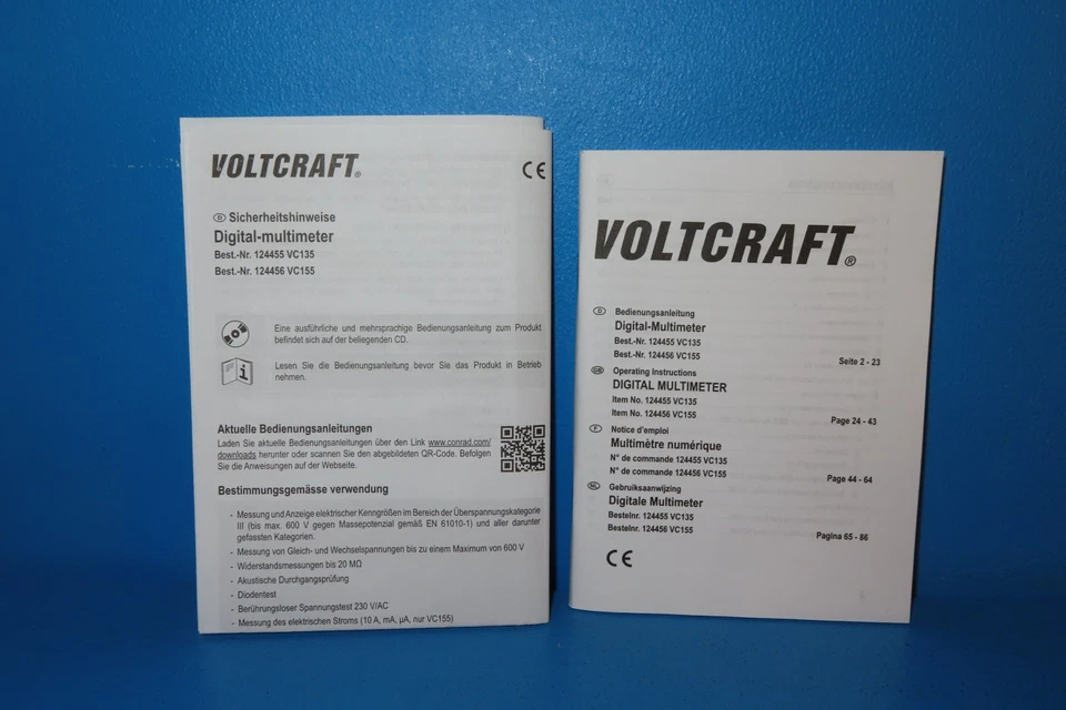 Voltcraft VC155 DIGITAL-MULTIMETER   neu in OvP #8443 - Bild 3 von 4