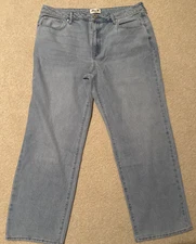 Seven7 Women's Loose Straight Jean Size 16 Light Wash (Key West)