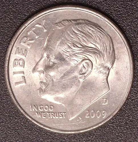 2009-D Roosevelt Dime Semi Key Date Almost Circulated AU Condition Denver Mint