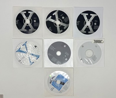 Vintage Apple Mac OS X Install Disc Lot of 7 CDs