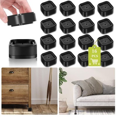 16 Pack Furniture Risers 1, 2 or 3 Inch, Adjustable Bed Risers Heavy Duty For...