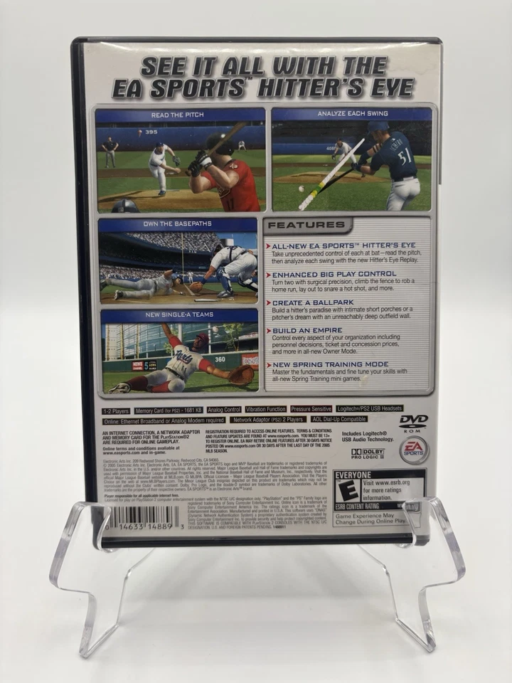 MVP Baseball 2005 (Sony PlayStation 2, 2005) CIB Complete w/ Manual Tested - Image 3 of 4