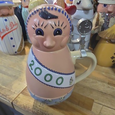 Wesco German Lidded Stein First Edition Breweriana FX Matt Brewing Co. Germany