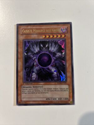 Yu Gi Oh Karte CAIUS DER SCHATTENMONARCH Ultra Rare 1^Edition SDDE-IT001