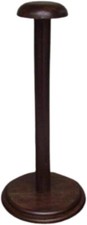 Medieval Natural Rustic Wooden Display Stand for Helmet Viking Helm Round Base