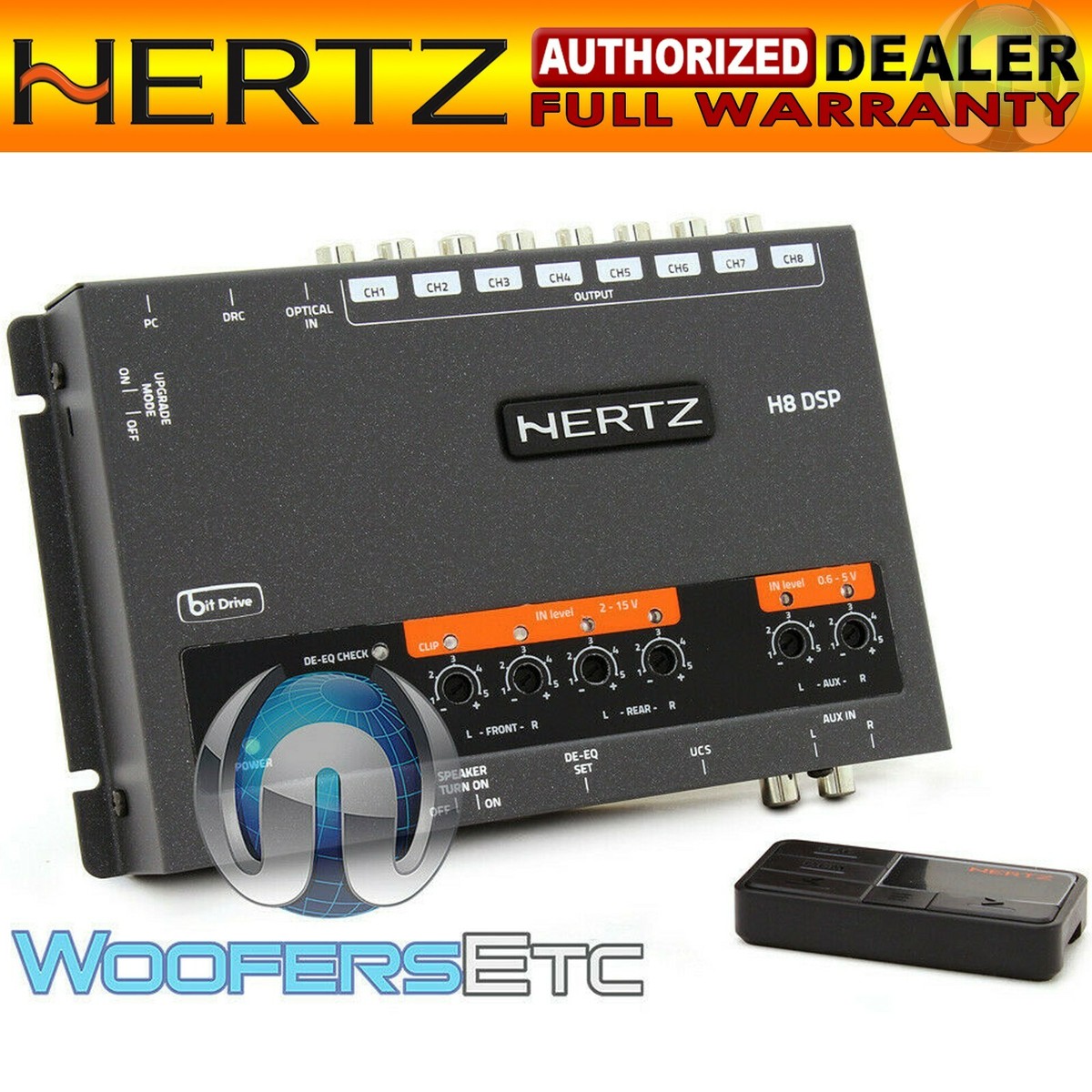 HERTZ H8 DSP DRC DIGITAL INTERFACE SOUND PROCESSOR 8 PRE OUT HERTZ H8 DSP DRC DIGITAL INTERFACE SOUND PROCESSOR 8 PRE OUT
